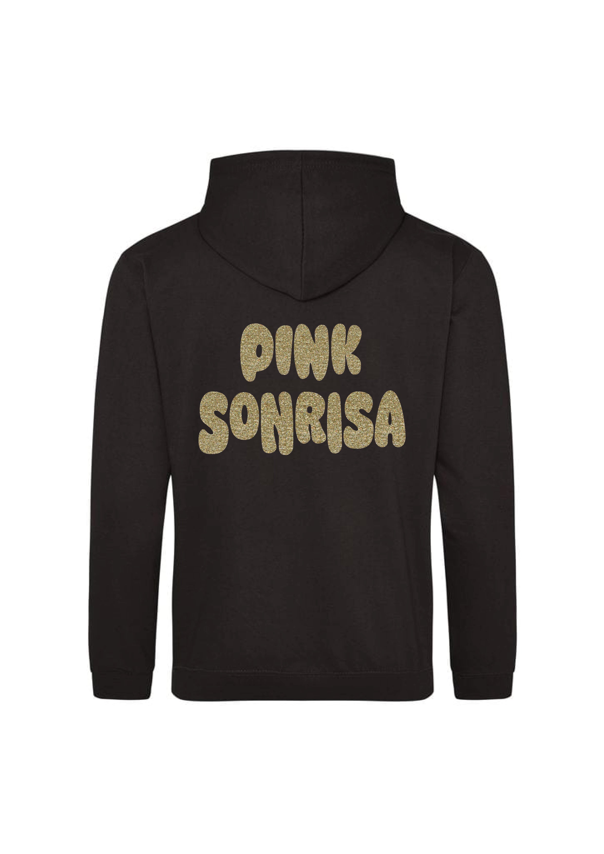 HOODIE PINK SONRISA GLITTER